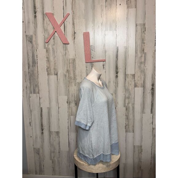 Calvin Klein Performance Light Blue Knit Lounge Top – Size 1X - Picture 3 of 6